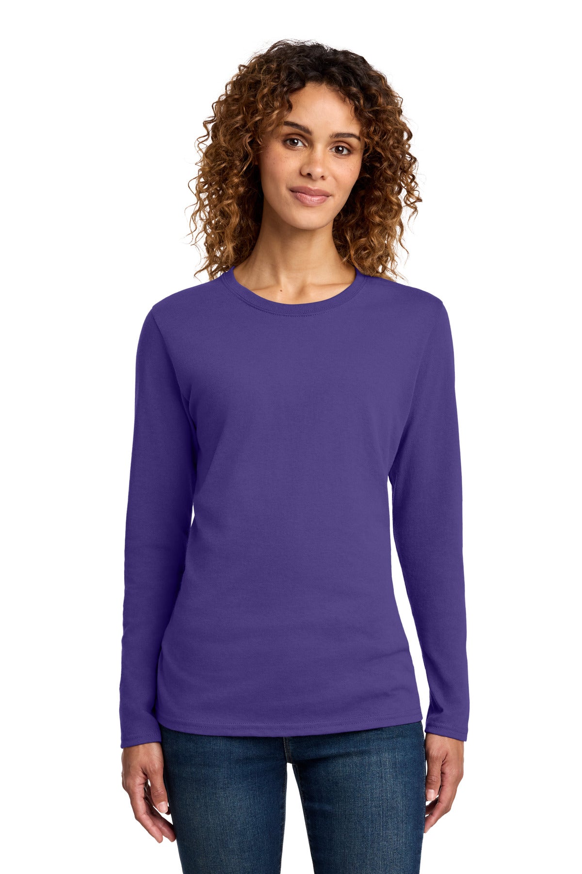 Port & Co™ Women's Long Sleeve Core Cotton Tee