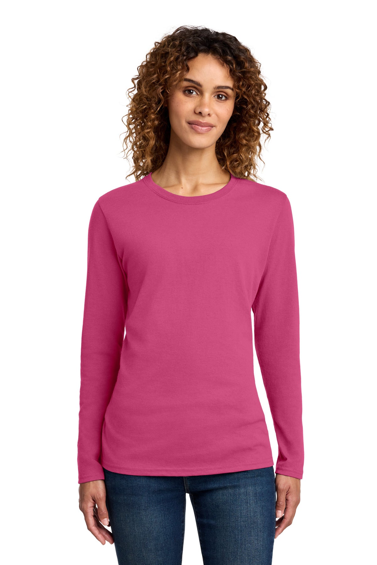 Port & Co™ Women's Long Sleeve Core Cotton Tee