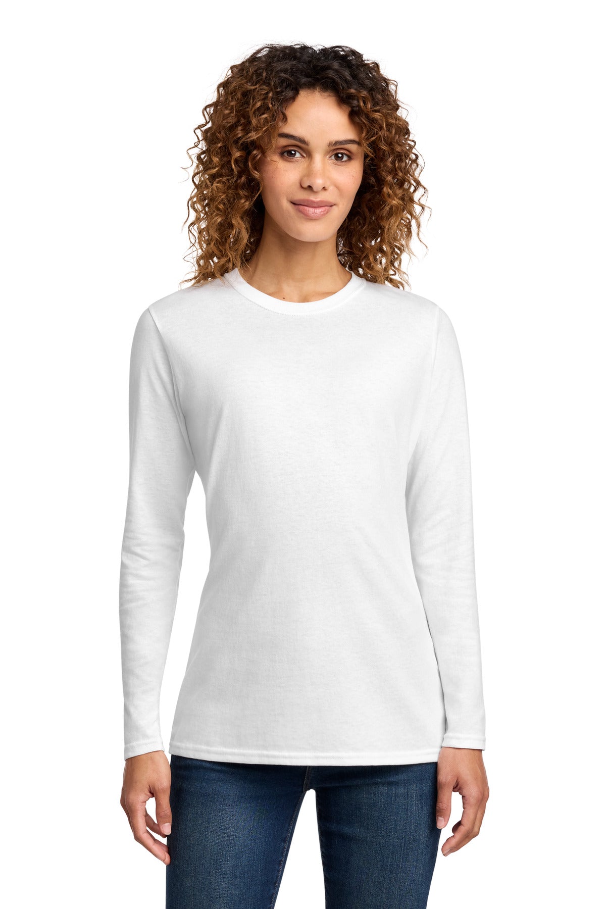 Port & Co™ Women's Long Sleeve Core Cotton Tee