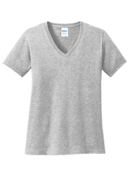 Port & Company? Women's Core Cotton V-Neck Tee. LPC54V