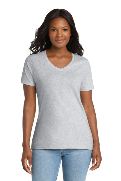 Port & Co™ Women's Core Cotton V-Neck Tee