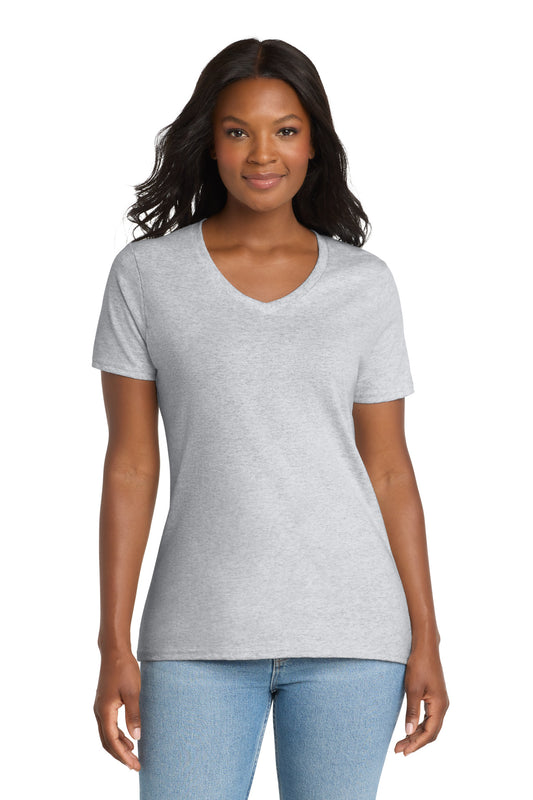 Port & Co™ Women's Core Cotton V-Neck Tee