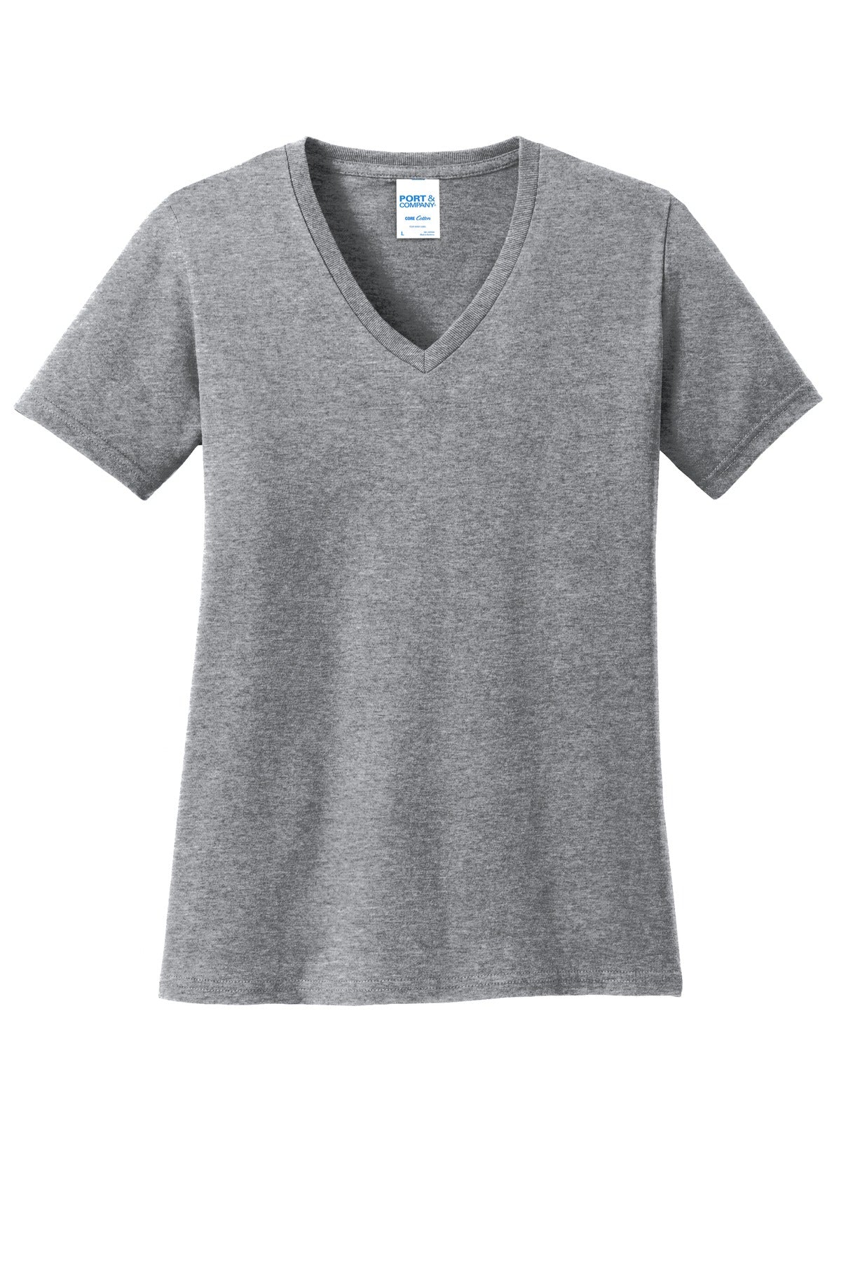 Port & Company? Women's Core Cotton V-Neck Tee. LPC54V