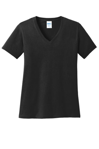 Port & Company? Women's Core Cotton V-Neck Tee. LPC54V