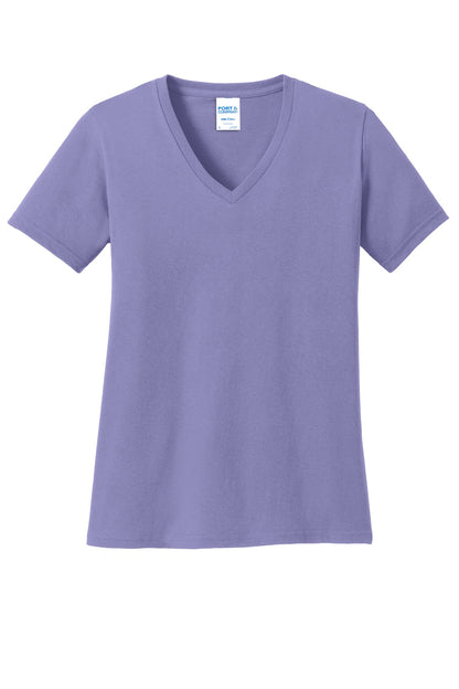 Port & Company? Women's Core Cotton V-Neck Tee. LPC54V