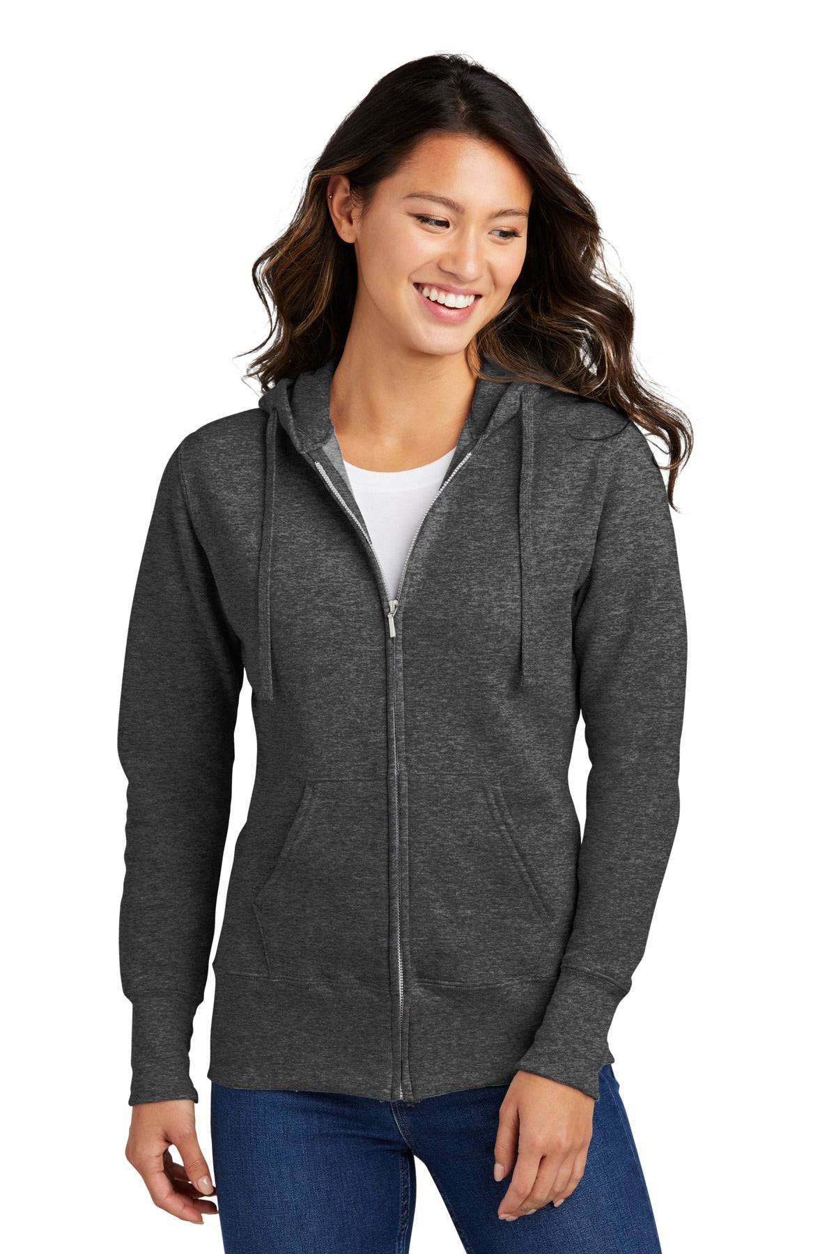Port & Company? Women's Core Fleece Full-Zip Hooded Swe