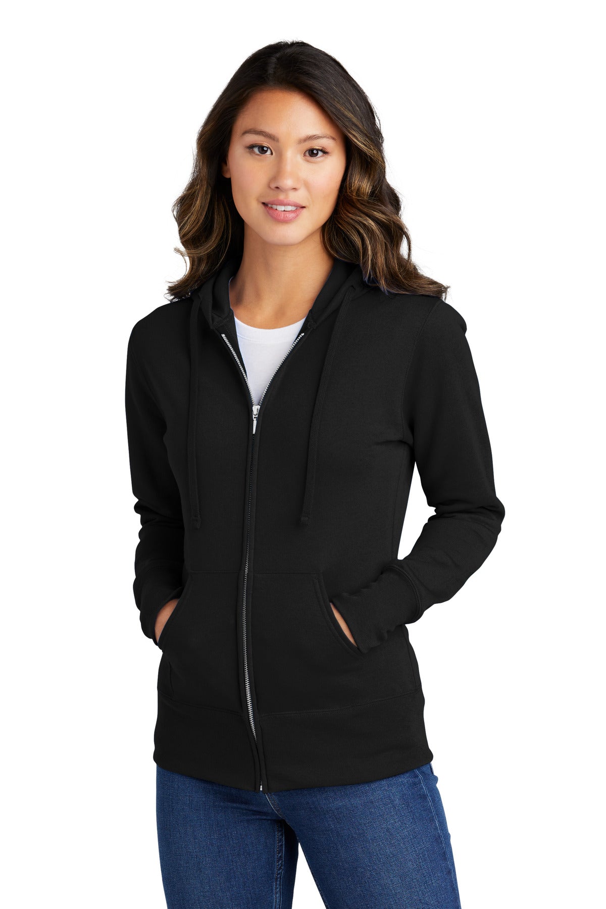 Port & Company? Women's Core Fleece Full-Zip Hooded Swe