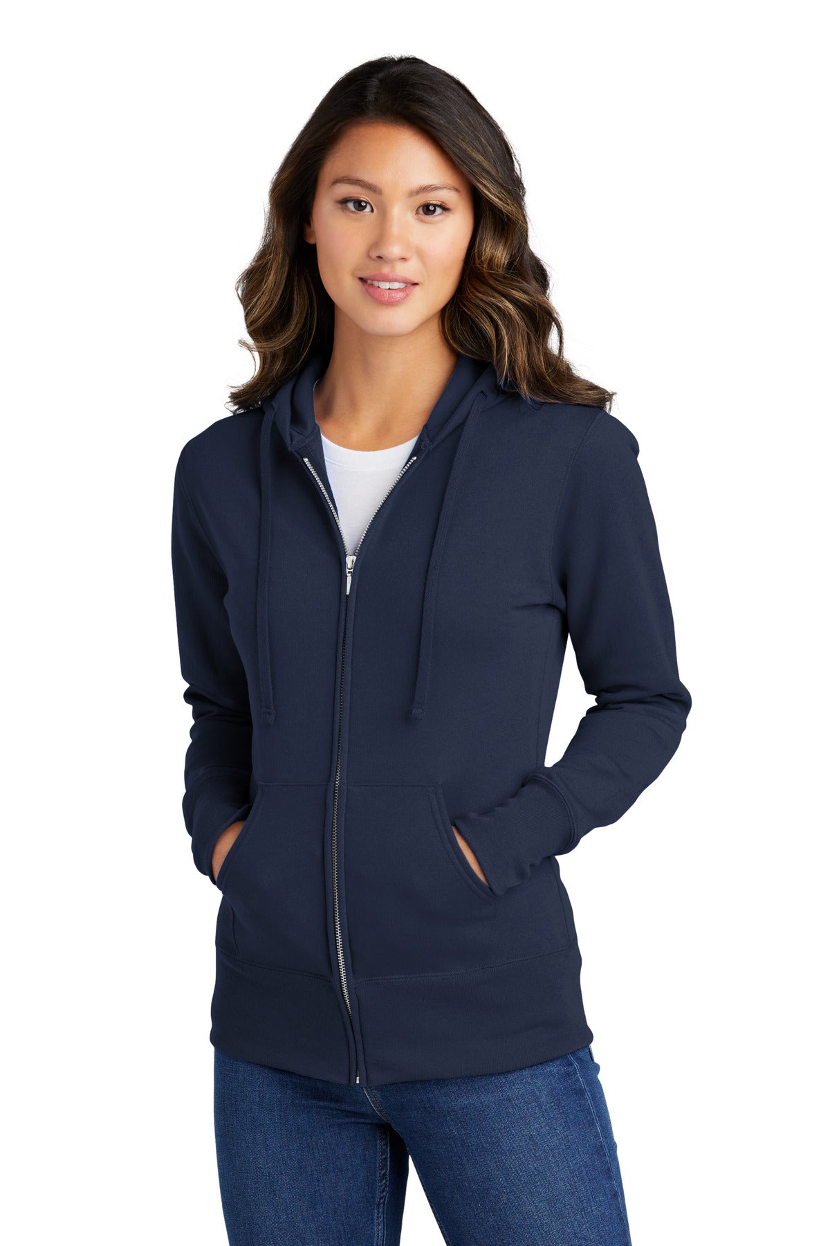Port & Company? Women's Core Fleece Full-Zip Hooded Swe