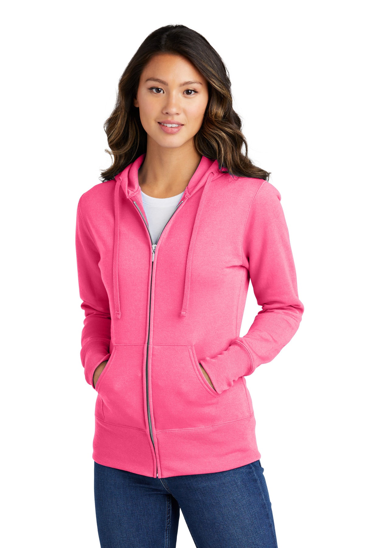 Port & Company? Women's Core Fleece Full-Zip Hooded Swe