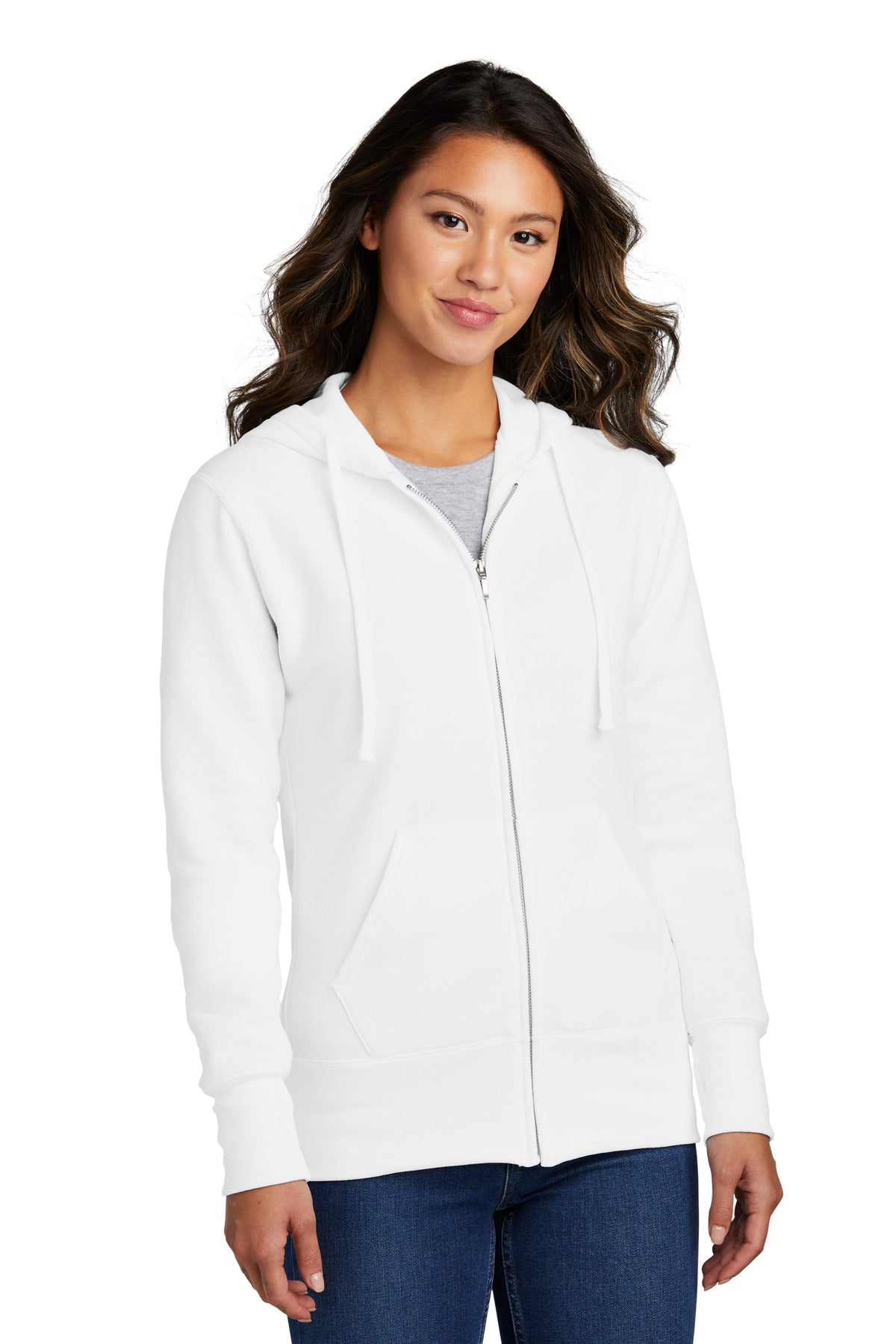 Port & Company? Women's Core Fleece Full-Zip Hooded Swe