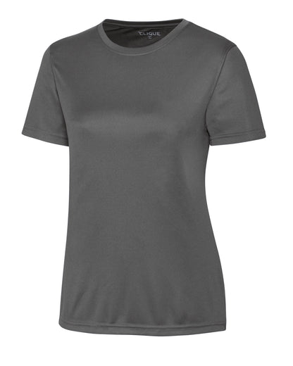 Clique Spin Solution-dyed Performance Jersey Womens Short Sleeve Tee