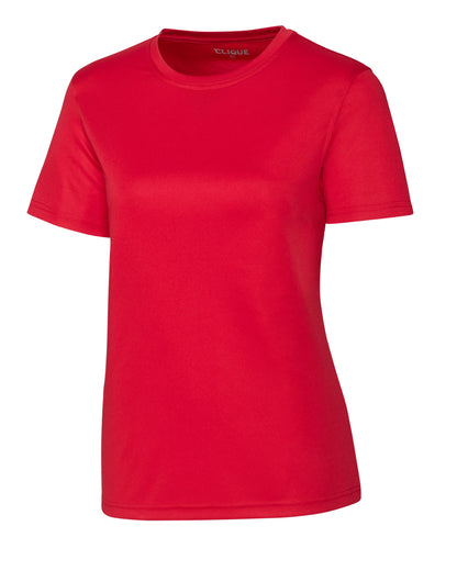 Clique Spin Solution-dyed Performance Jersey Womens Short Sleeve Tee