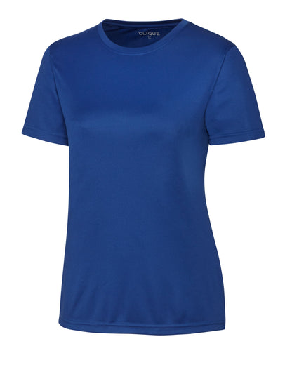 Clique Spin Solution-dyed Performance Jersey Womens Short Sleeve Tee
