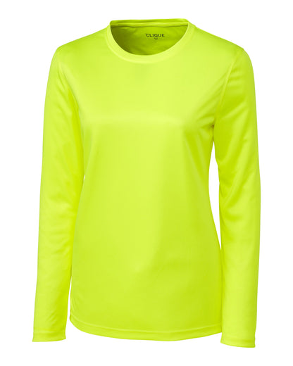 Clique Spin Solution-dyed Performance Jersey Womens Long Sleeve Tee