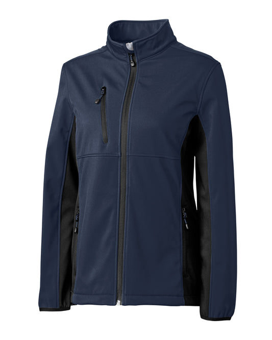 Clique Narvik Recycled Colorblock Stretch Softshell Womens Full Zip Jacket