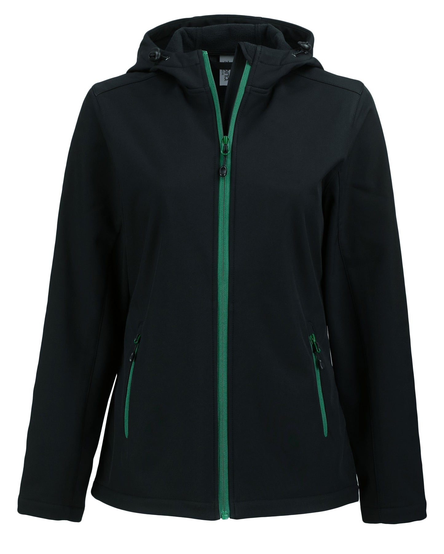 Clique Tempo Recycled Stretch Softshell Womens Full Zip Hooded Jacket