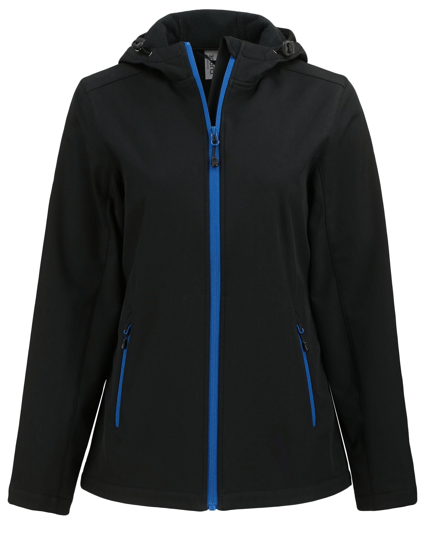 Clique Tempo Recycled Stretch Softshell Womens Full Zip Hooded Jacket