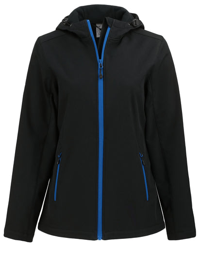 Clique Tempo Recycled Stretch Softshell Womens Full Zip Hooded Jacket