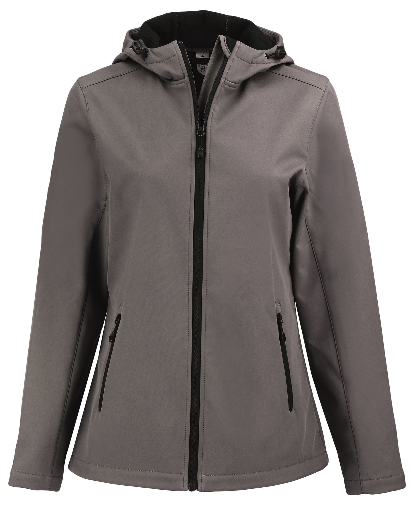 Clique Tempo Recycled Stretch Softshell Womens Full Zip Hooded Jacket
