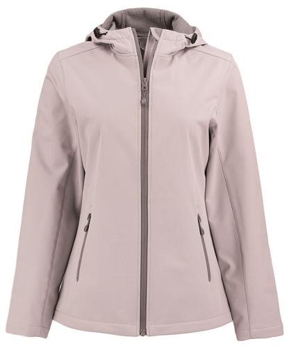 Clique Tempo Recycled Stretch Softshell Womens Full Zip Hooded Jacket