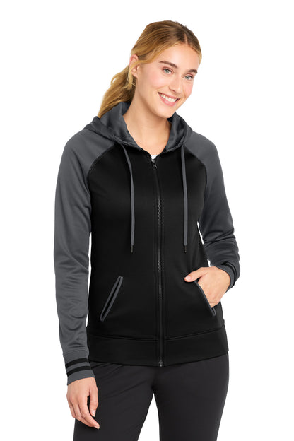 Sport-Tek® Women's Sport-Wick® Varsity Fleece Full-Zip Hooded Jacket