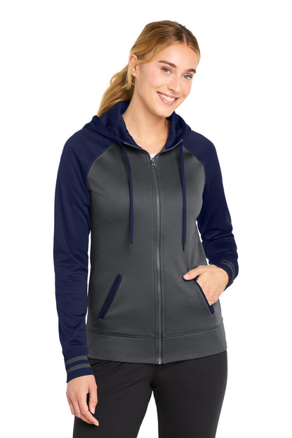 Sport-Tek® Women's Sport-Wick® Varsity Fleece Full-Zip Hooded Jacket