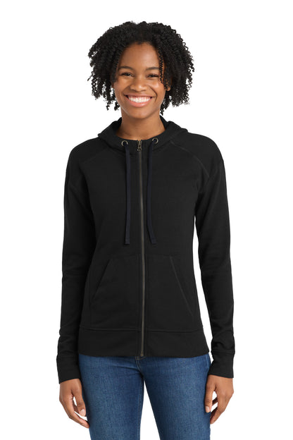 Sport-Tek ® Women's PosiCharge ® Tri-Blend Wicking Fleece Full-Zip Hooded Jacket