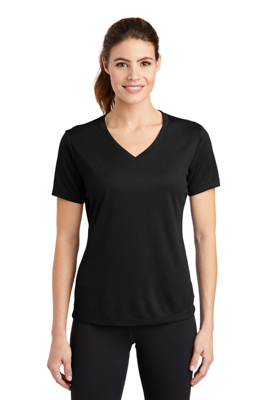 Sport-Tek? Women's PosiCharge? RacerMesh? V-Neck Tee. L
