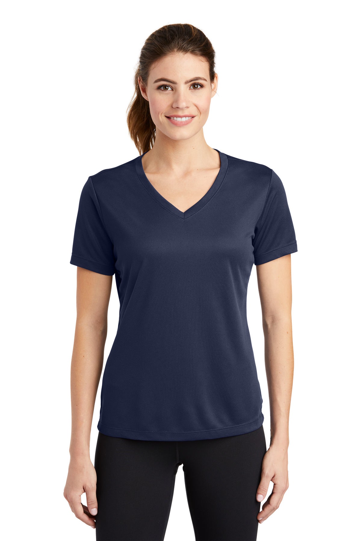 Sport-Tek? Women's PosiCharge? RacerMesh? V-Neck Tee. L