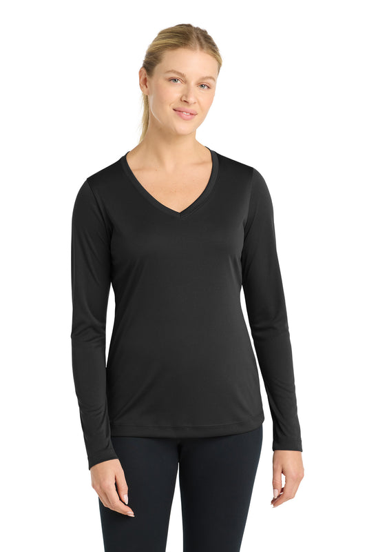 Sport-Tek® Women's Long Sleeve PosiCharge® Competitor™ V-Neck Tee