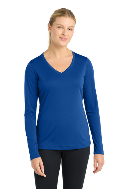 Sport-Tek® Women's Long Sleeve PosiCharge® Competitor™ V-Neck Tee