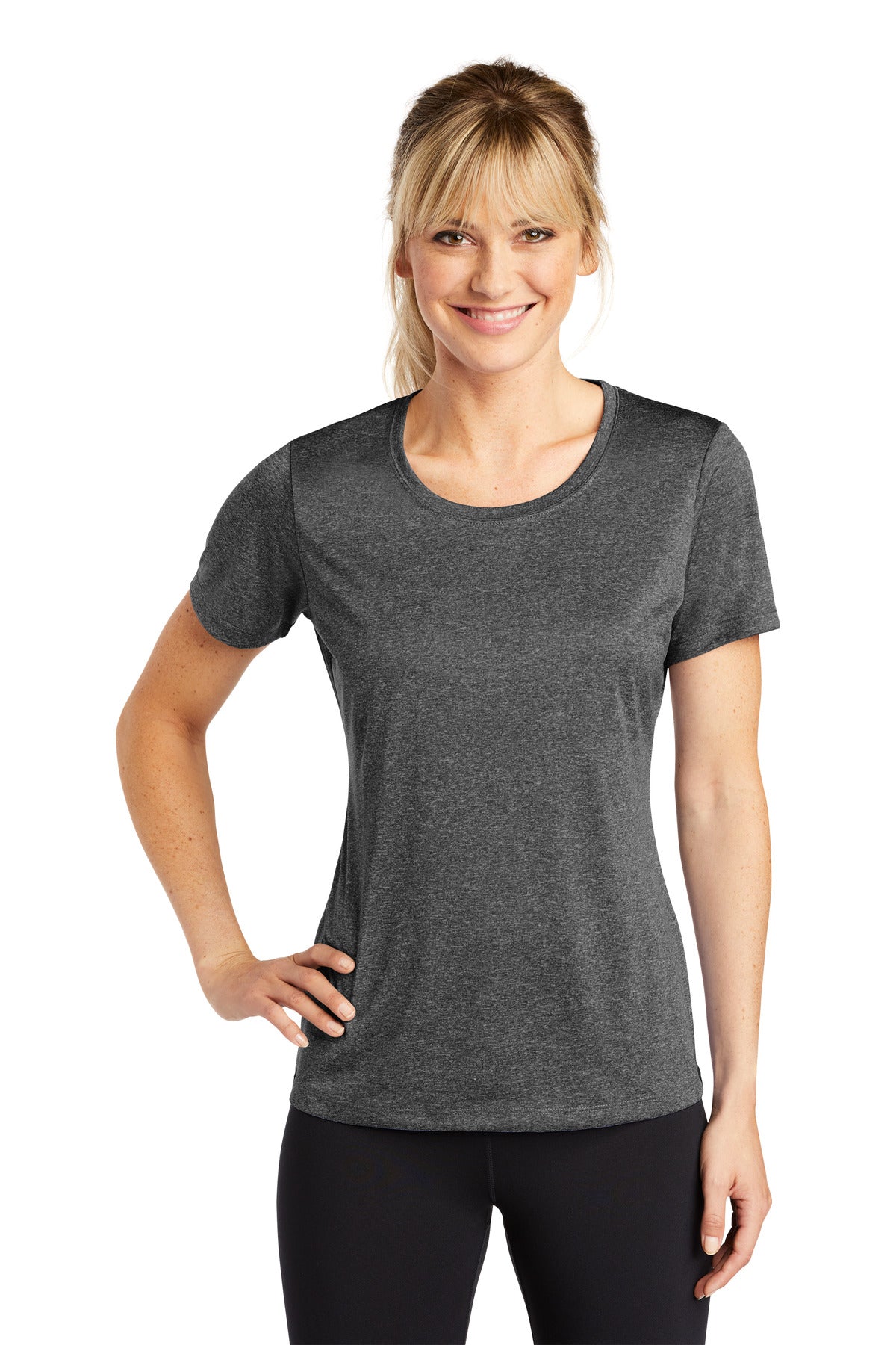 Sport-Tek? Women's Heather Contender? Scoop Neck Tee. L