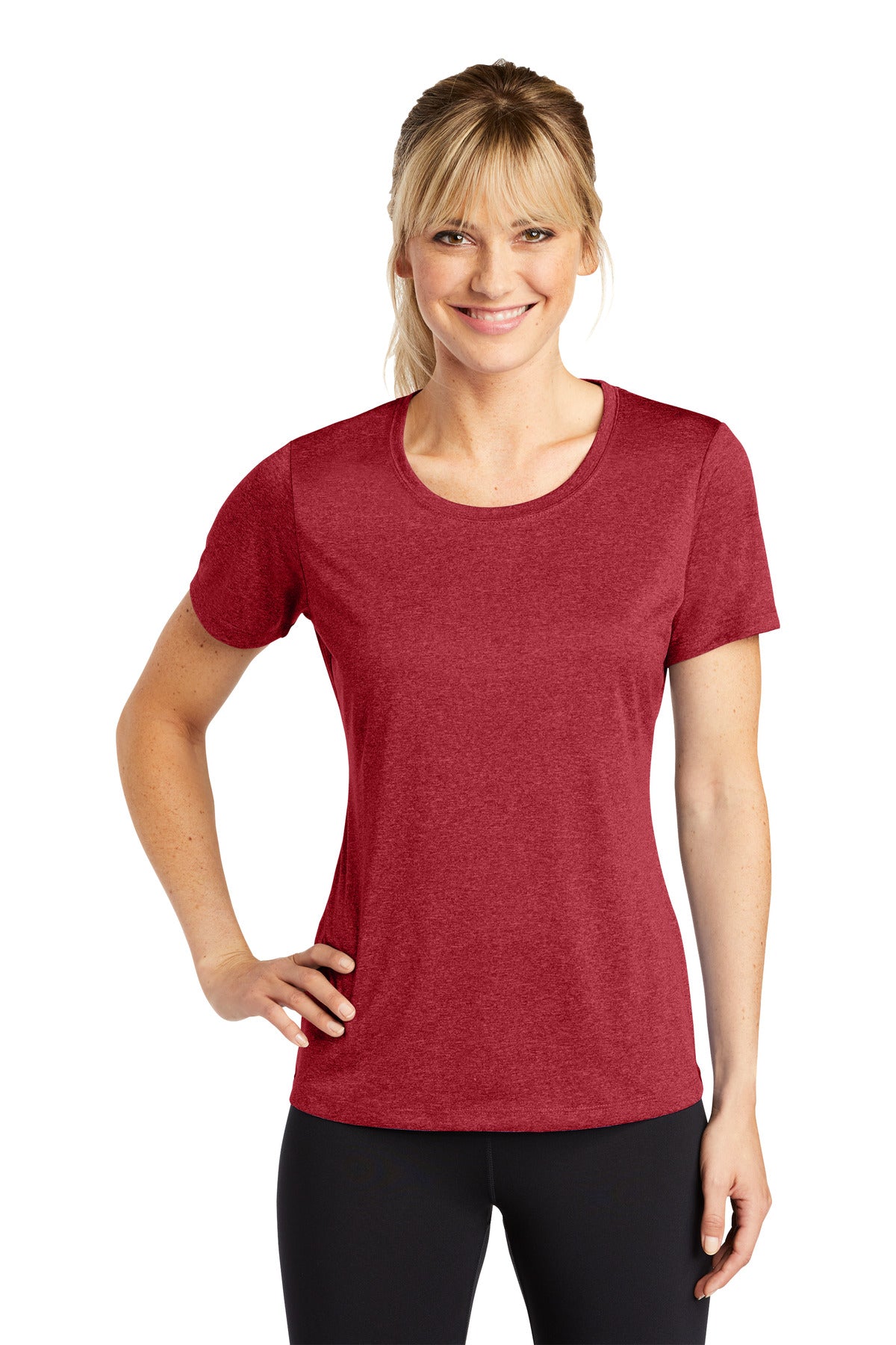 Sport-Tek? Women's Heather Contender? Scoop Neck Tee. L