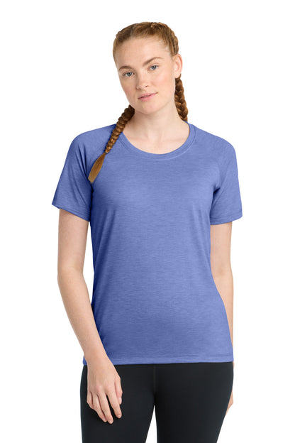 Sport-Tek ® Women's PosiCharge ® Tri-Blend Wicking Scoop Neck Raglan Tee