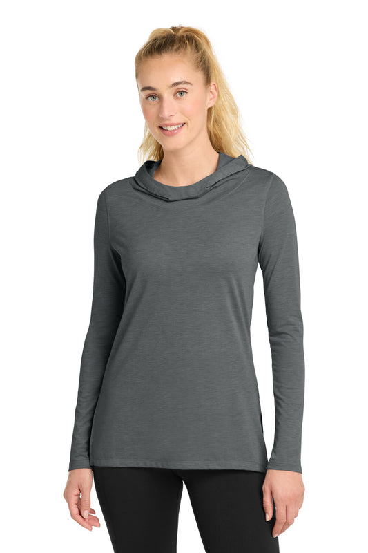 Sport-Tek® Women's PosiCharge ® Tri-Blend Wicking Long Sleeve Hoodie