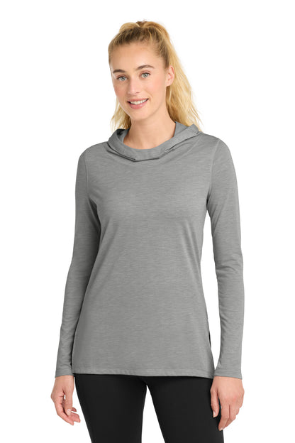 Sport-Tek® Women's PosiCharge ® Tri-Blend Wicking Long Sleeve Hoodie