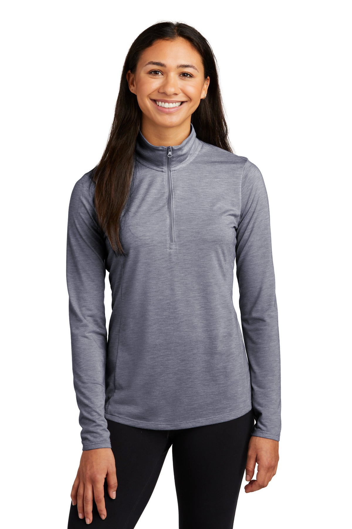 Sport-Tek ? Women's PosiCharge ? Tri-Blend Wicking 1/4-