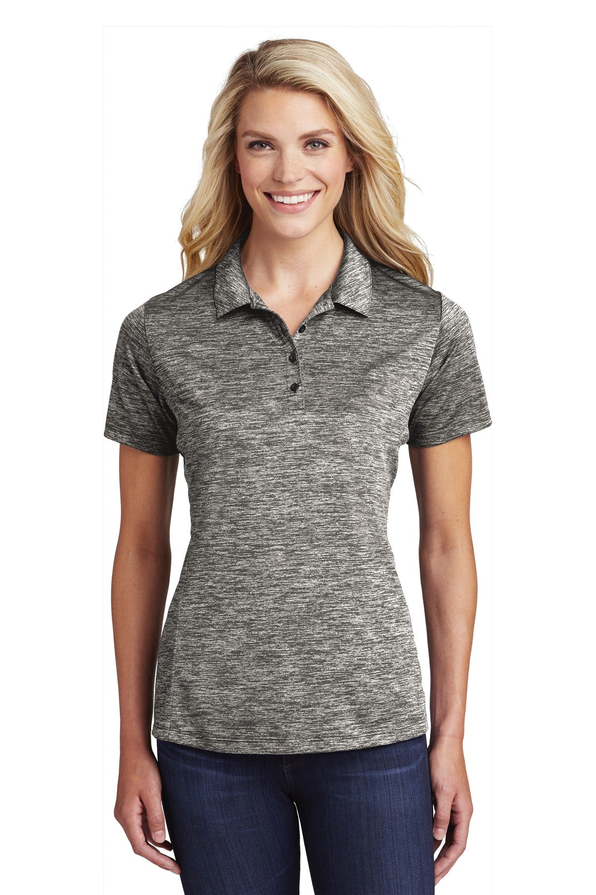 Sport-Tek ? Women's PosiCharge ? Electric Heather Polo.