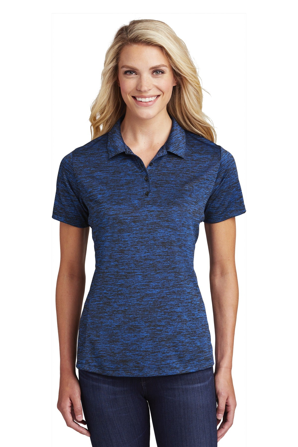 Sport-Tek ? Women's PosiCharge ? Electric Heather Polo.