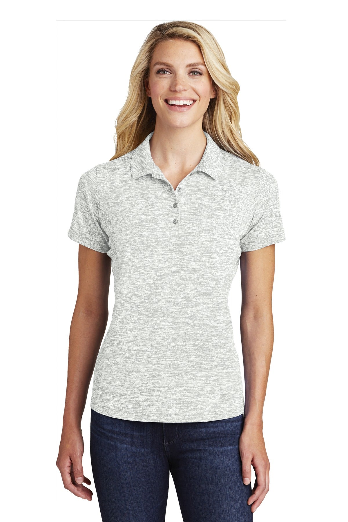 Sport-Tek ? Women's PosiCharge ? Electric Heather Polo.