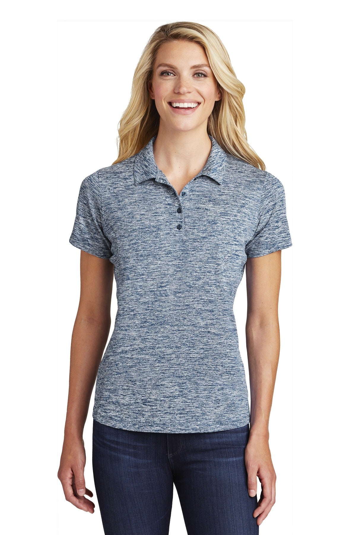 Sport-Tek ? Women's PosiCharge ? Electric Heather Polo.