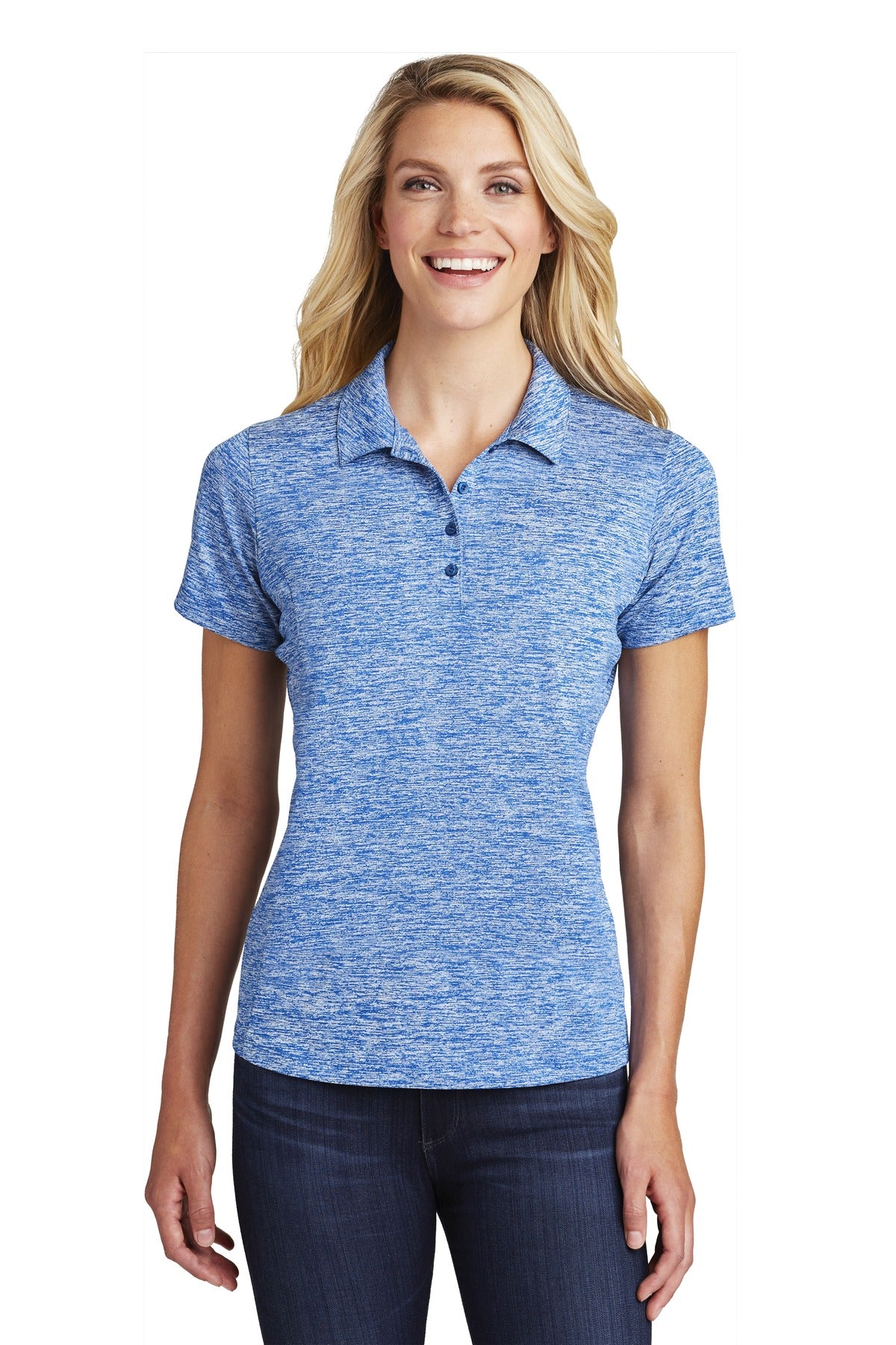 Sport-Tek ? Women's PosiCharge ? Electric Heather Polo.