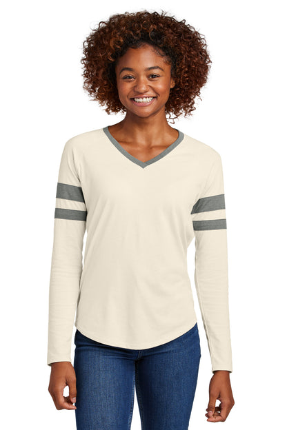 Sport-Tek? Women's Halftime Stripe Long Sleeve V-Neck T