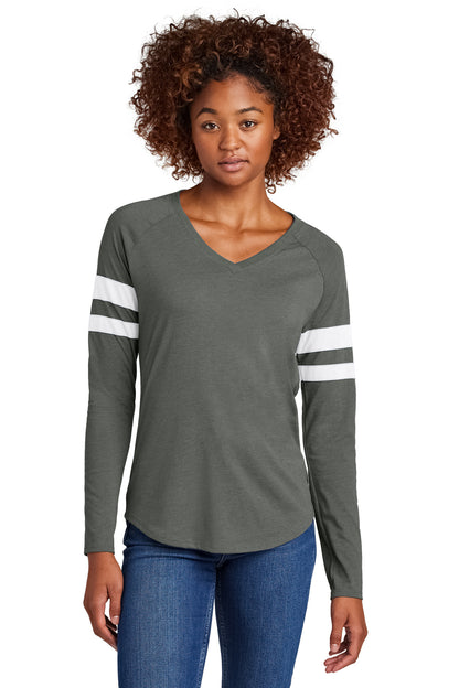 Sport-Tek? Women's Halftime Stripe Long Sleeve V-Neck T