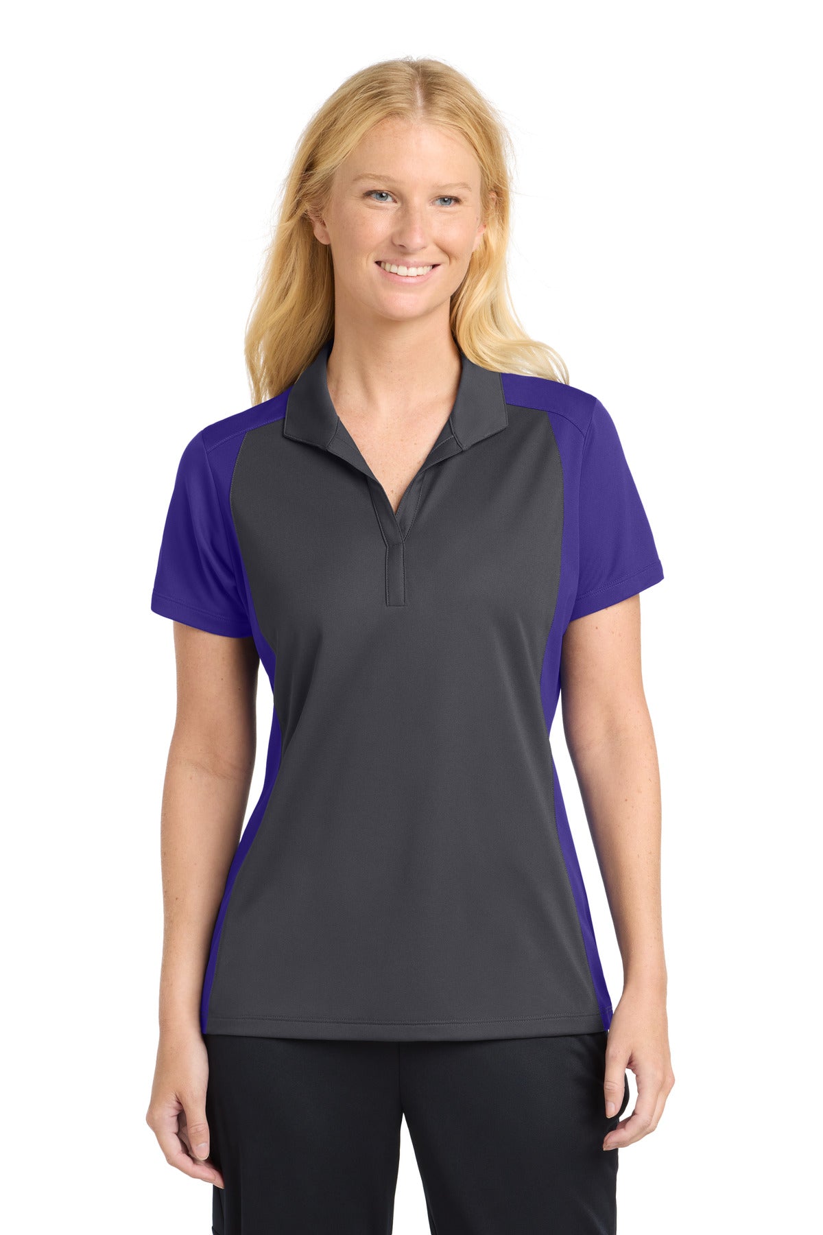 Sport-Tek® Women's Colorblock Micropique Sport-Wick® Polo