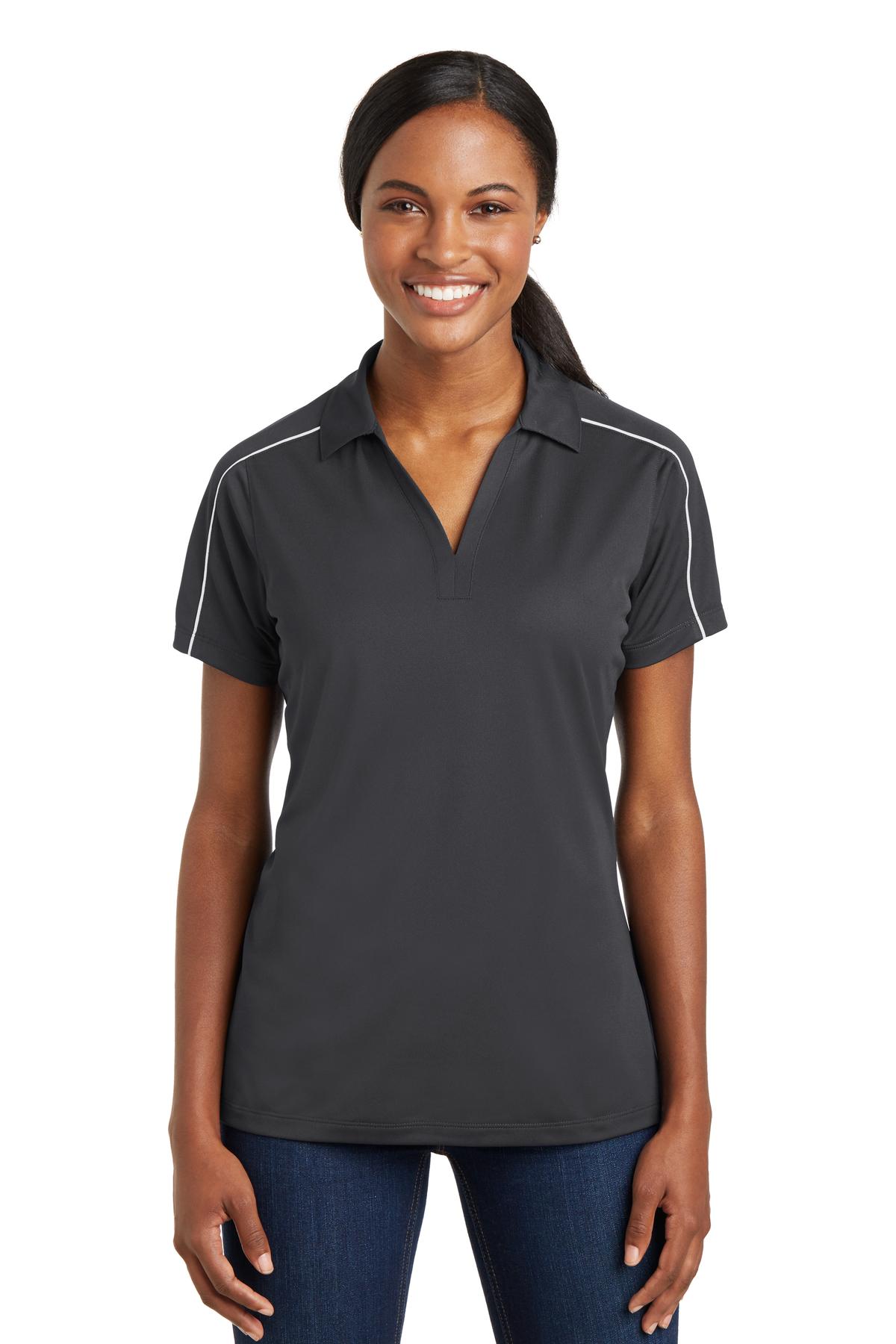 Sport-Tek? Women's Micropique Sport-Wick? Piped Polo. L