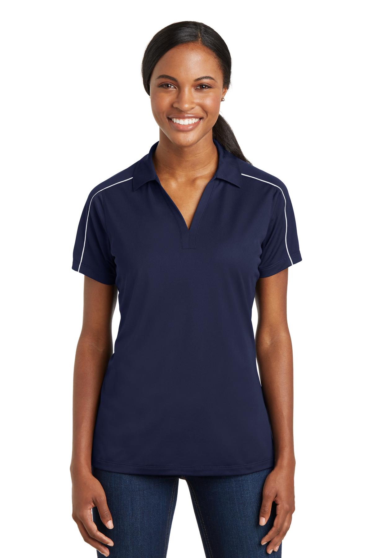 Sport-Tek? Women's Micropique Sport-Wick? Piped Polo. L