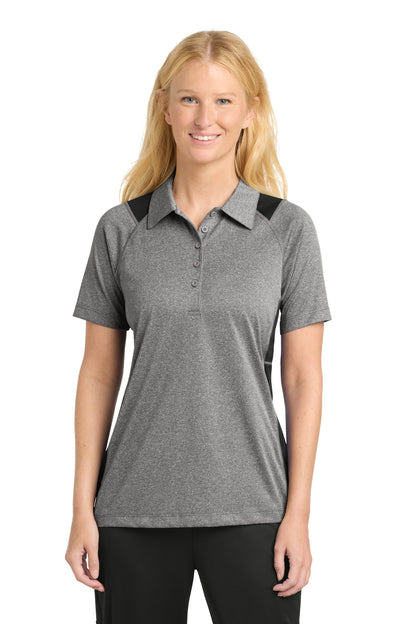 Sport-Tek® Women's Heather Colorblock Contender™ Polo