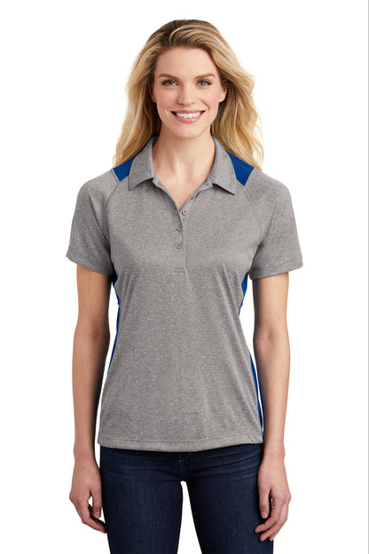 Sport-Tek? Women's Heather Colorblock Contender? Polo.
