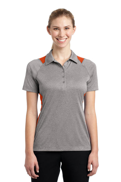 Sport-Tek? Women's Heather Colorblock Contender? Polo.